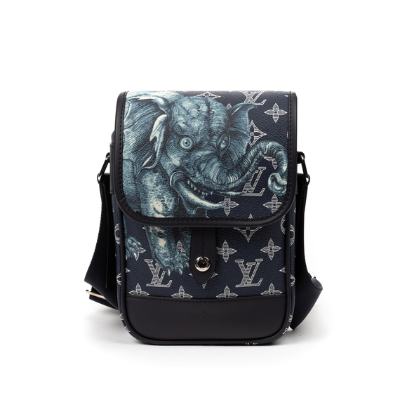 Louis Vuitton Ltd. Ed. Chapman Brothers Savanna Elephant Crossbody Pouch - Picture 2 of 8